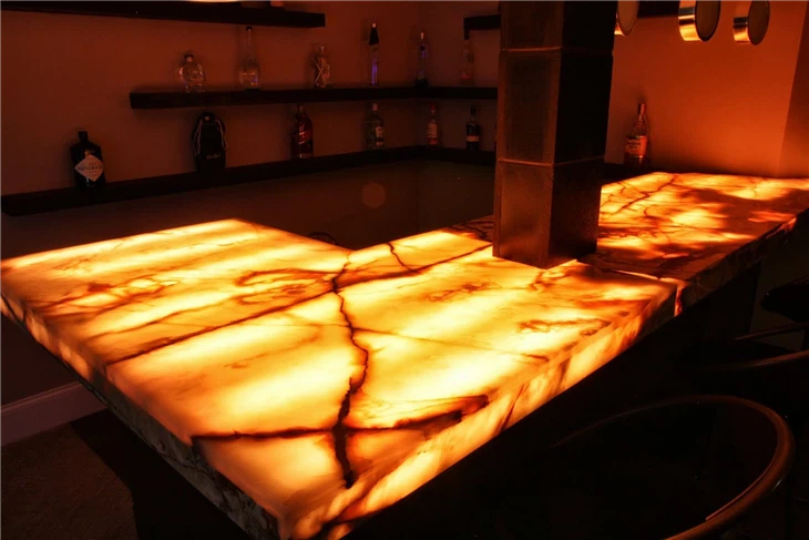 Illuminated Quartzite Countertops