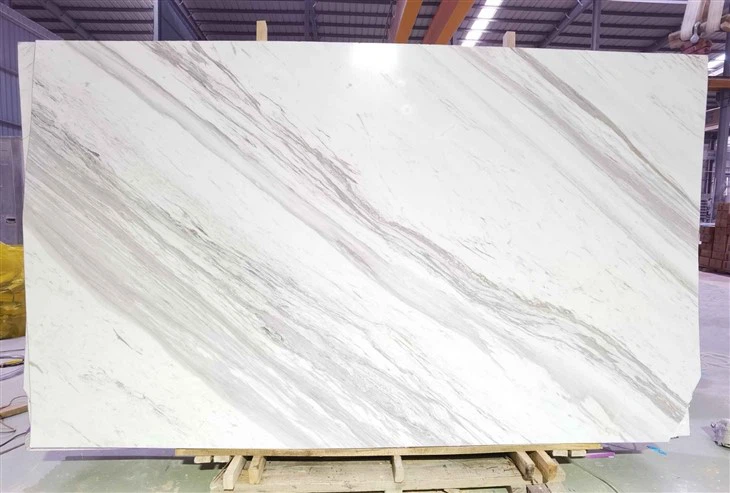 New Technique White Volakas Marble Tile