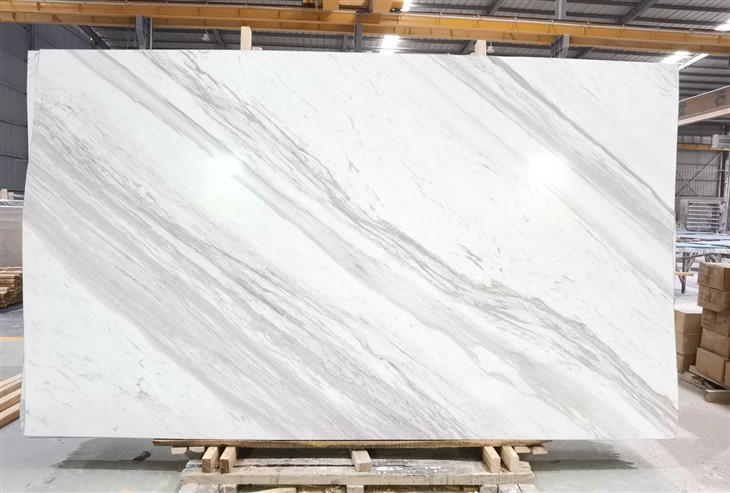 White Volakas Marble Texture For Apartment