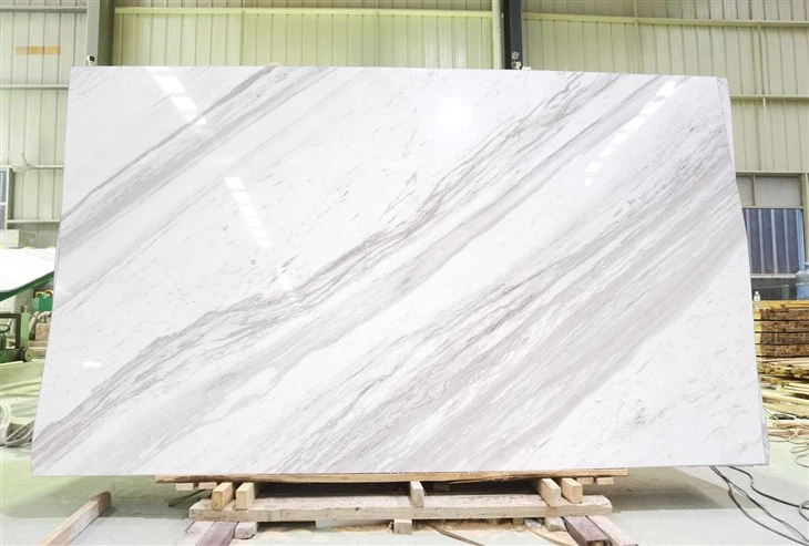 White Volakas Marble Texture For Apartment